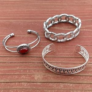 Silver Tone Fashion Bracelets